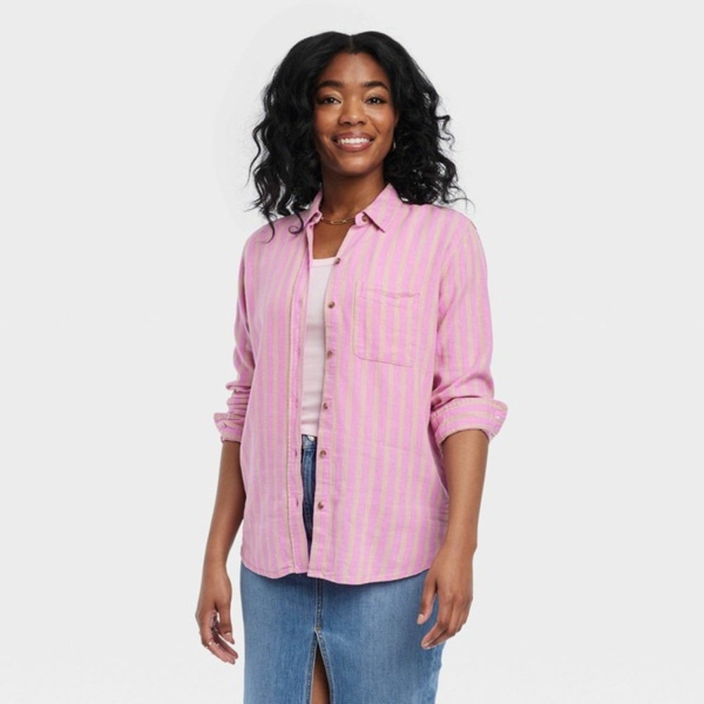 Universal Thread Relaxed Fit Button Down Shirt